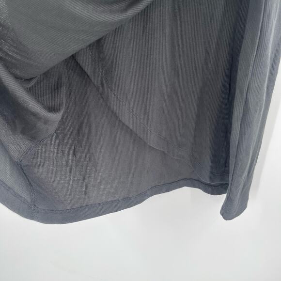 Z SUPPLY Dress Medium Gray Ribbed Bodycon Selah Eco Knit Rib Mini Casual NWT - Picture 9 of 12